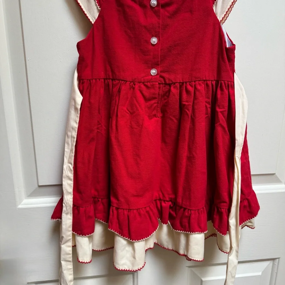 Well Dressed Wolf Classic Good Cheer Red White Dress Holiday Christmas Girls 3